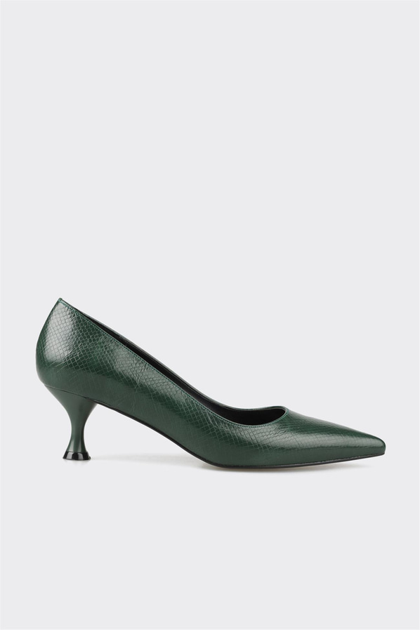 Yeşil kadın stiletto - Elle Shoes