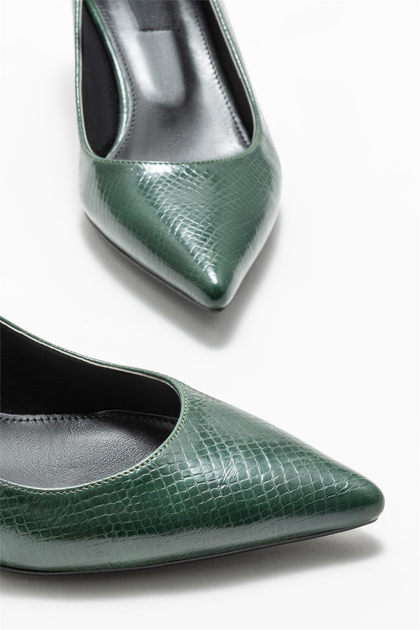 Yeşil kadın stiletto - Elle Shoes
