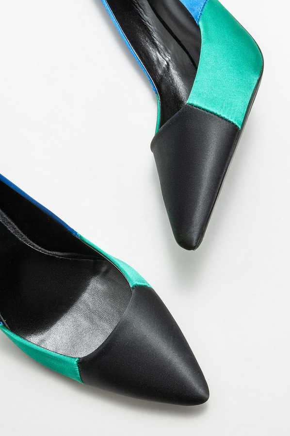 Yeşil kadın stiletto - Elle Shoes