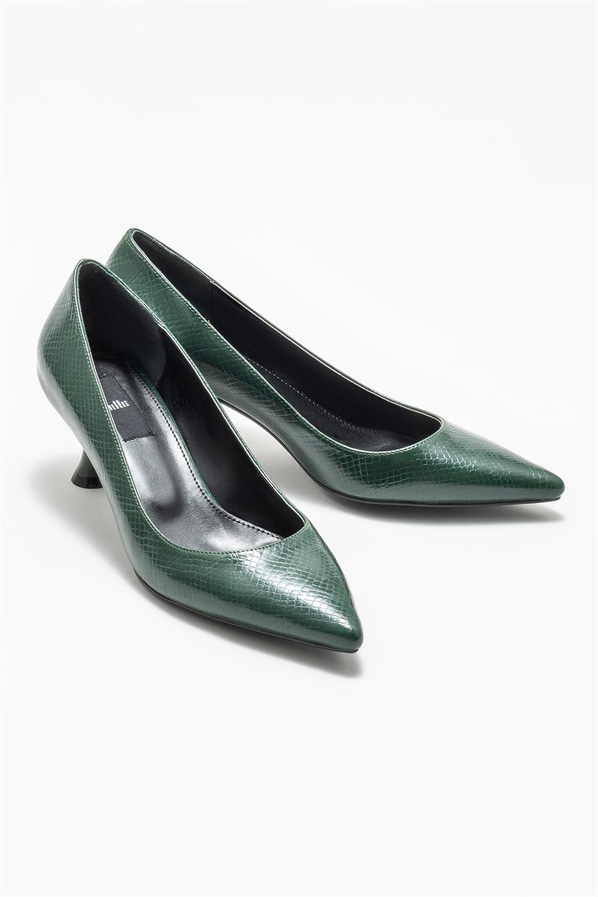 Yeşil kadın stiletto - Elle Shoes