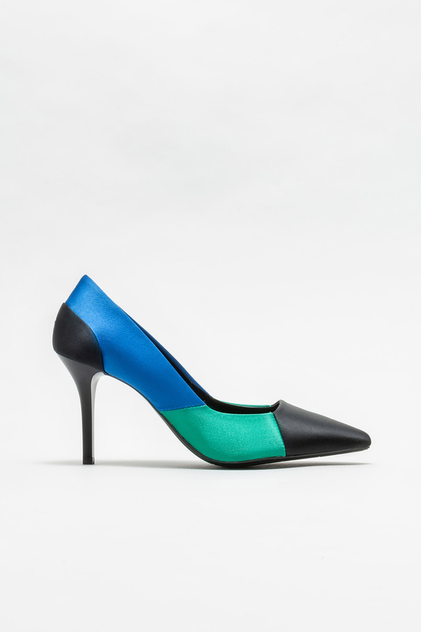 Yeşil kadın stiletto - Elle Shoes