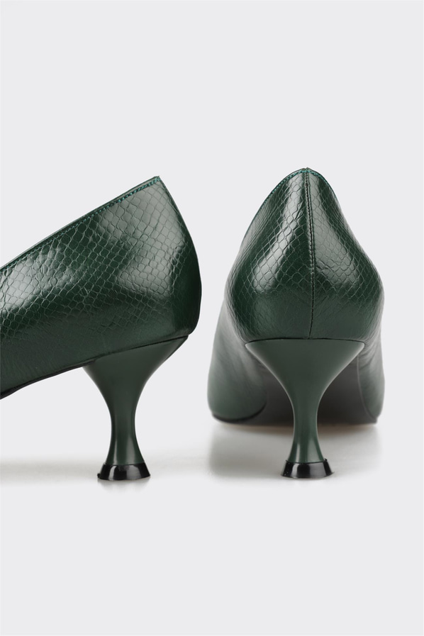 Yeşil kadın stiletto - Elle Shoes