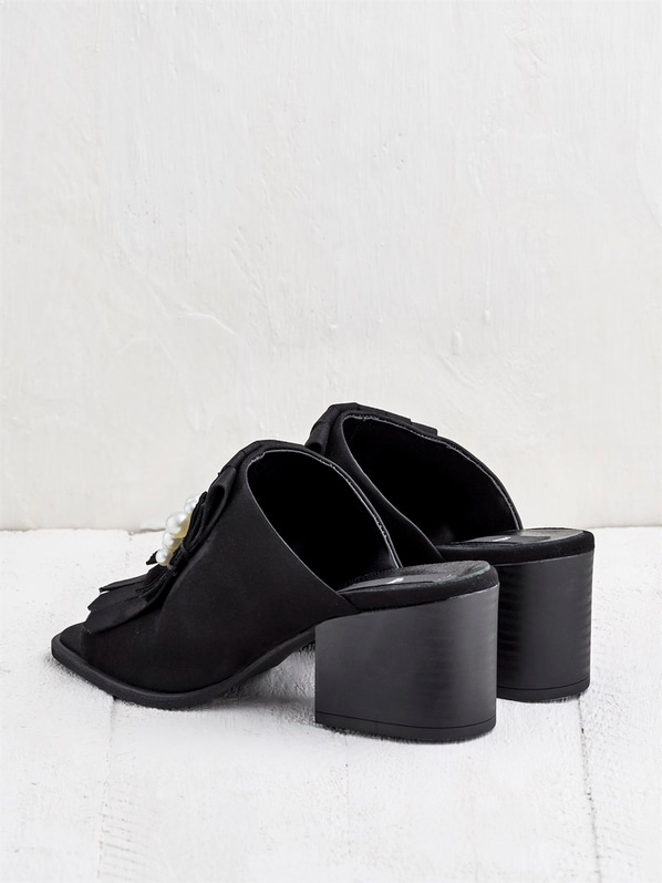 Siyah kadın terlik - Elle Shoes