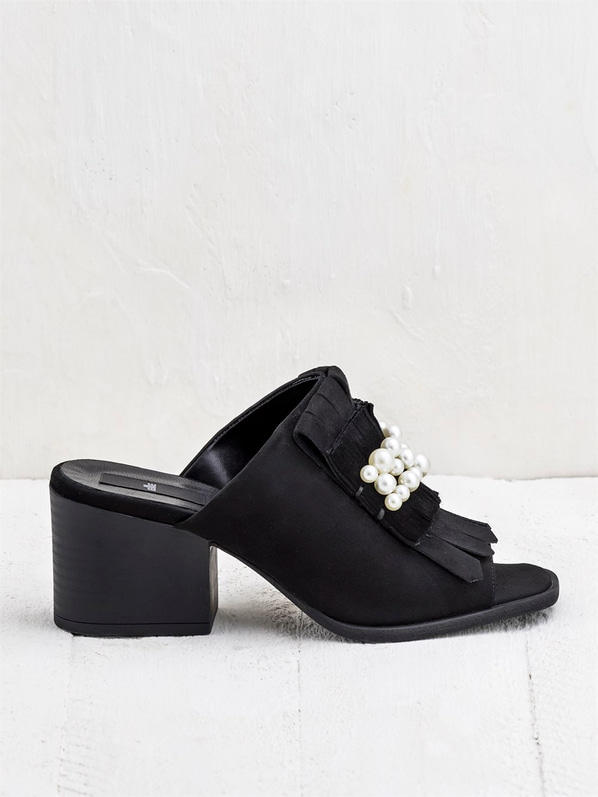 Siyah kadın terlik - Elle Shoes
