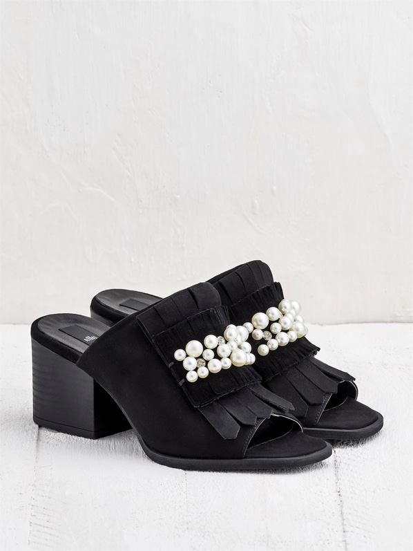 Siyah kadın terlik - Elle Shoes