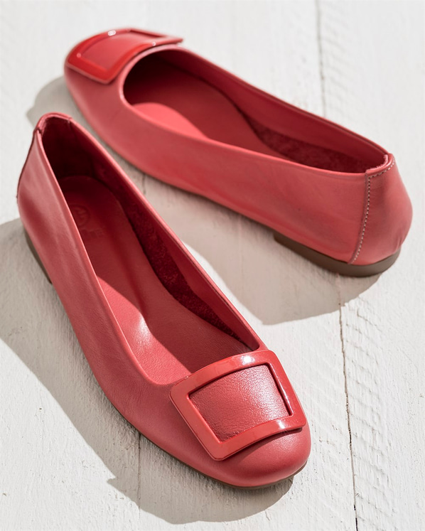 Kırmızı kadın ayakkabı - Elle Shoes