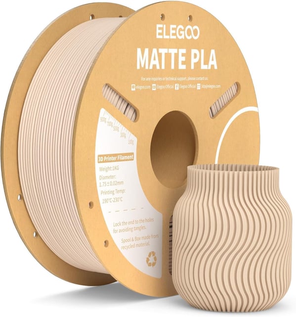 ELEGOO PLA Matte Bej  Filament 1.75mm 1kg