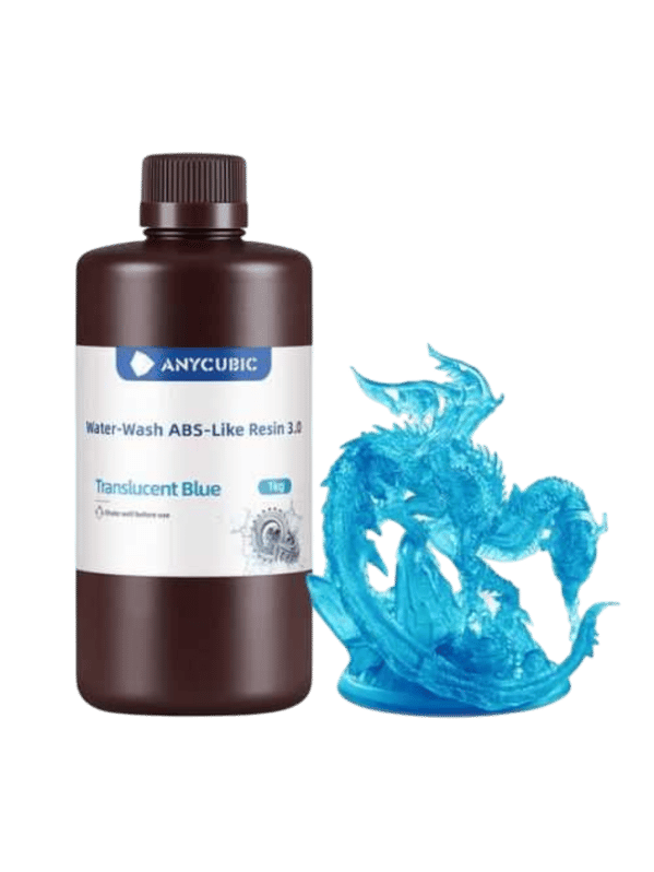 Anycubic Water-Wash ABS-Like Resin 3.0-Trans.Blue