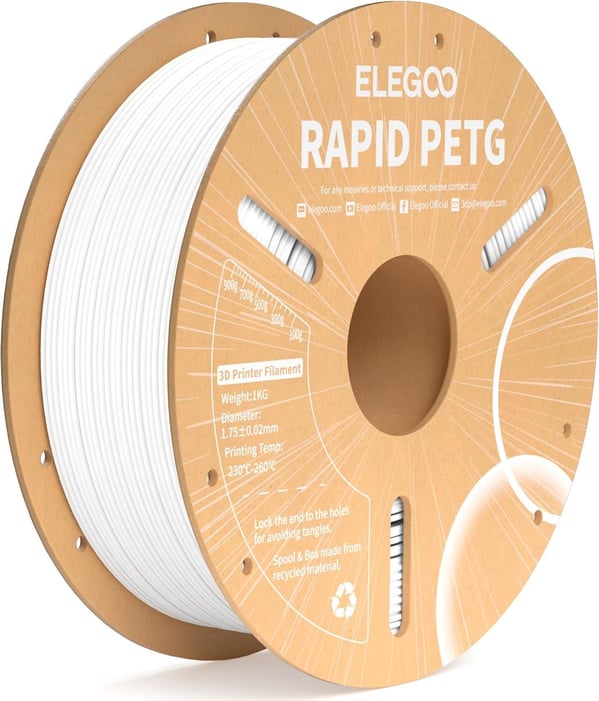 ELEGOO Rapid PETG Beyaz Filament 1.75mm 1kg