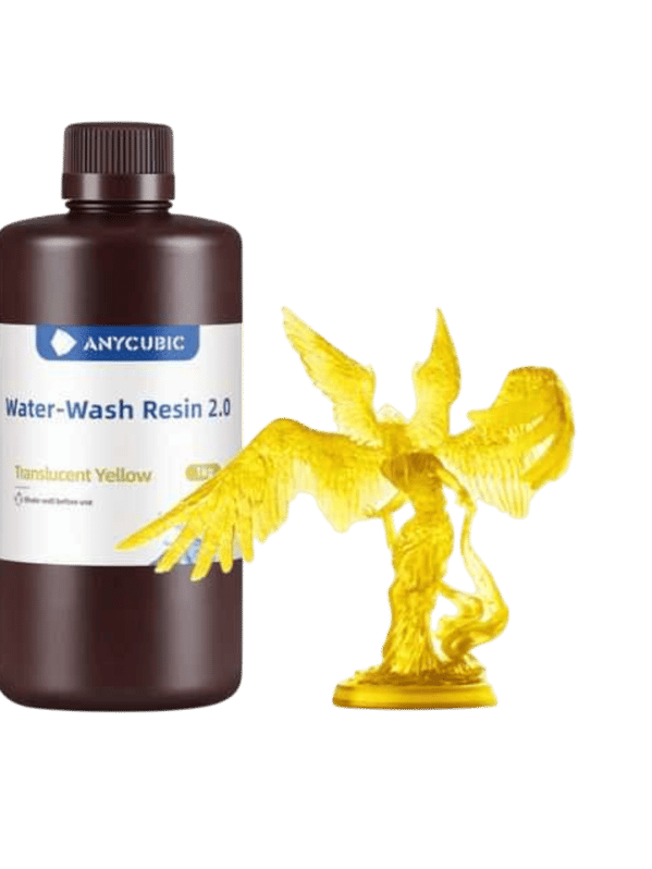 Anycubic Water-Wash Resin 2.0-Translucent Yellow