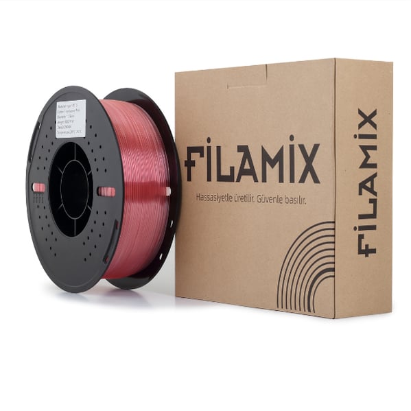 Filamix Hyper PETG Transparan Pembe Filament 1.75mm 1 Kg