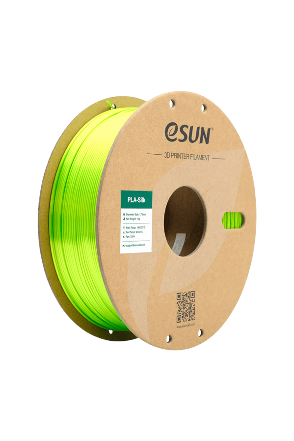 eSun eSilk-PLA Lime Filament 1.75mm 1 Kg