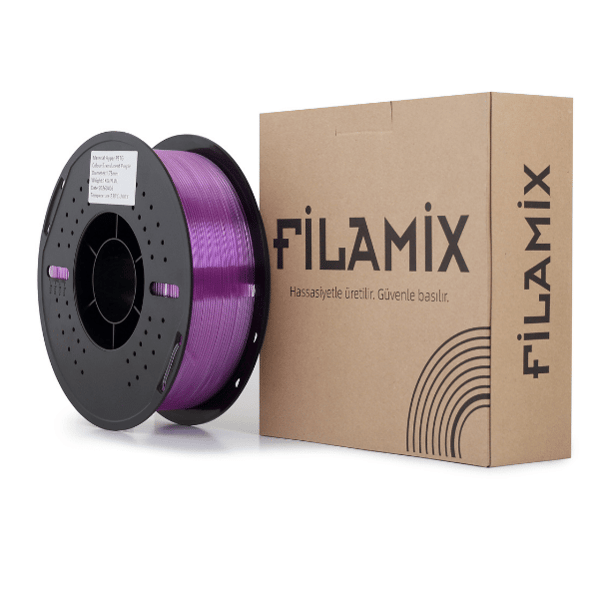 Filamix Hyper PETG Transparan Mor Filament 1.75mm 1 Kg