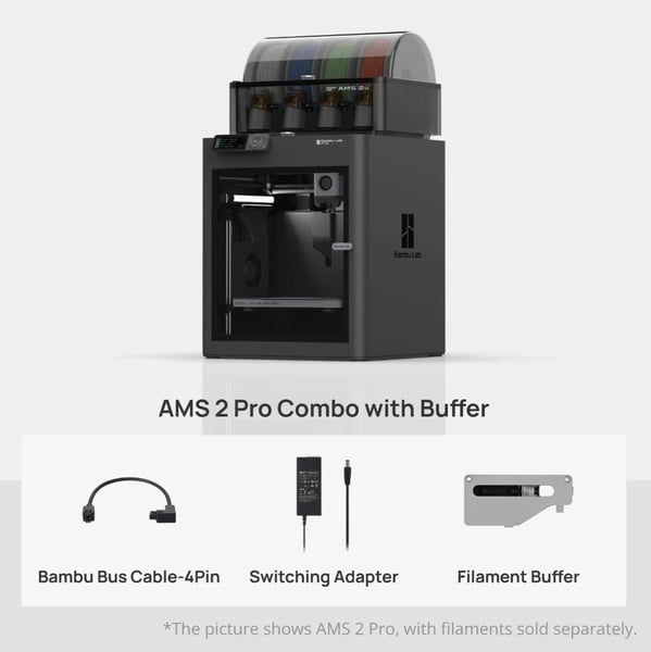 Bambu Lab P1S AMS 2 Pro Combo 3D Yazıcı