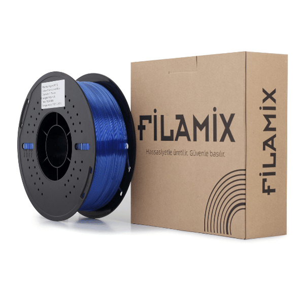Filamix Hyper PETG Transparan Mavi  Filament 1.75mm 1 Kg