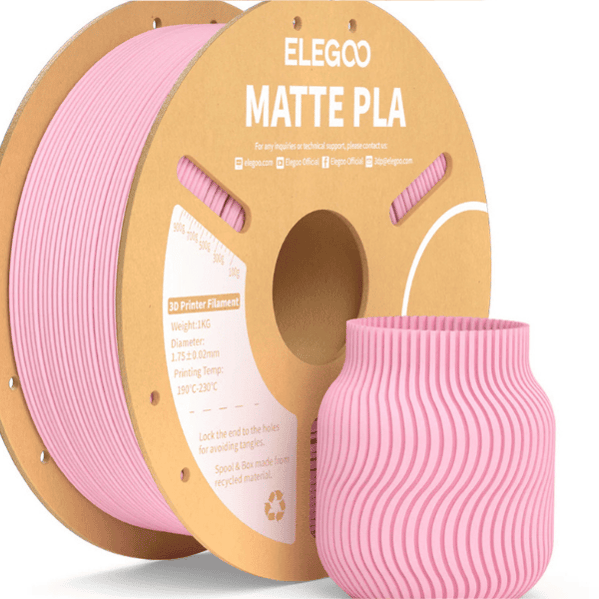 ELEGOO PLA Matte Sakura Pink Filament 1.75mm 1kg