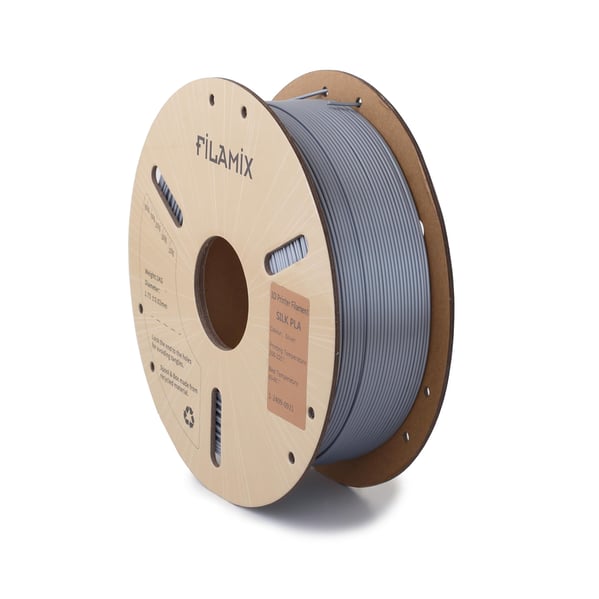 Filamix Silk PLA Silver Filament 1.75mm 1Kg