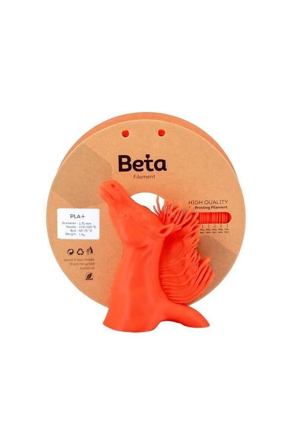 Beta PLA+ Coral Orange Filament 1.75mm 1kg