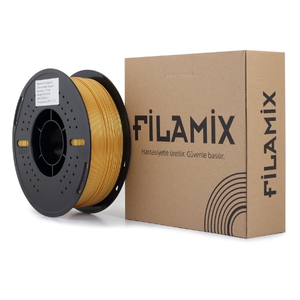 Filamix PLA Sparkle Altın Filament 1.75mm 1 Kg