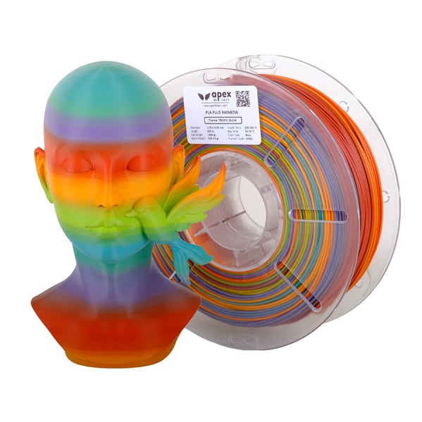 Apex PLA Plus Tropic Glow Filament 1.75mm 1kg