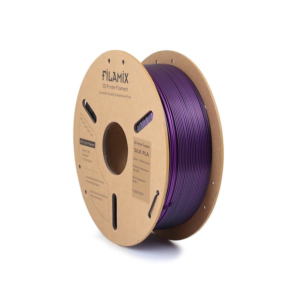 Filamix PLA Silk Magic Siyah Mor Filament 1.75mm 1 Kg