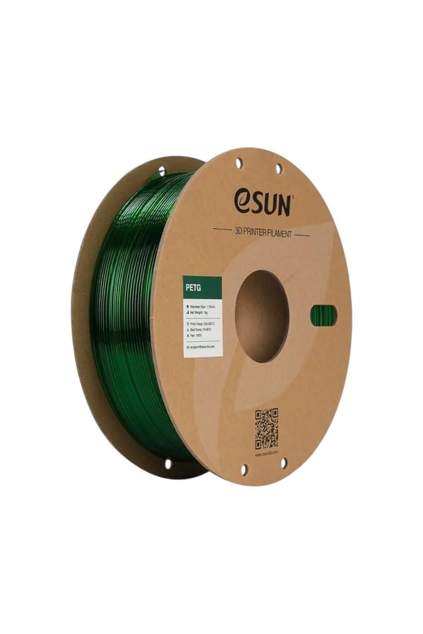 Esun PETG Translucent Yeşil Filament  1.75mm 1kg