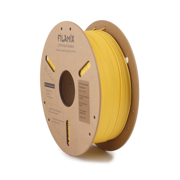 Filamix PLA Matte Sarı Filament 1.75mm 1 Kg