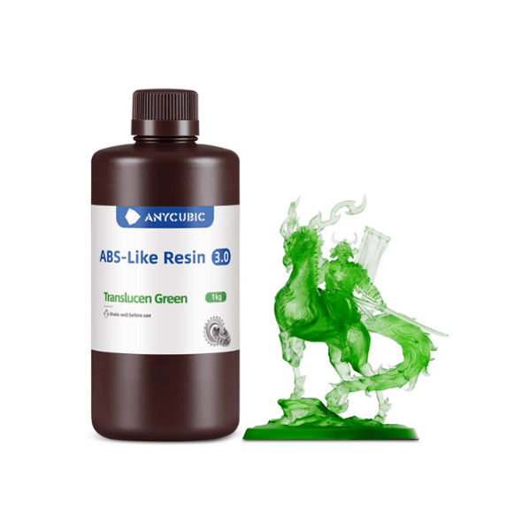 Anycubic Water-Wash ABS-Like Resin 3.0-Trans.Green