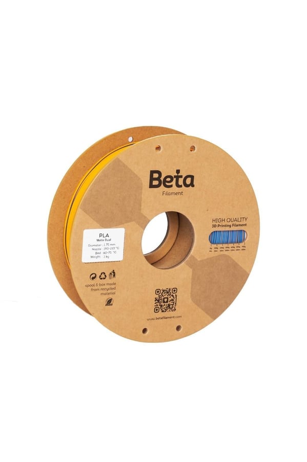 Beta PLA Matte Magic Blue Orange Filament 1.75mm 1 Kg