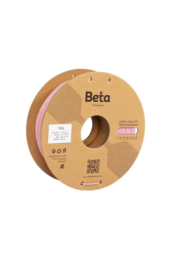 Beta TPU 95A Pembe Filament 800 gr