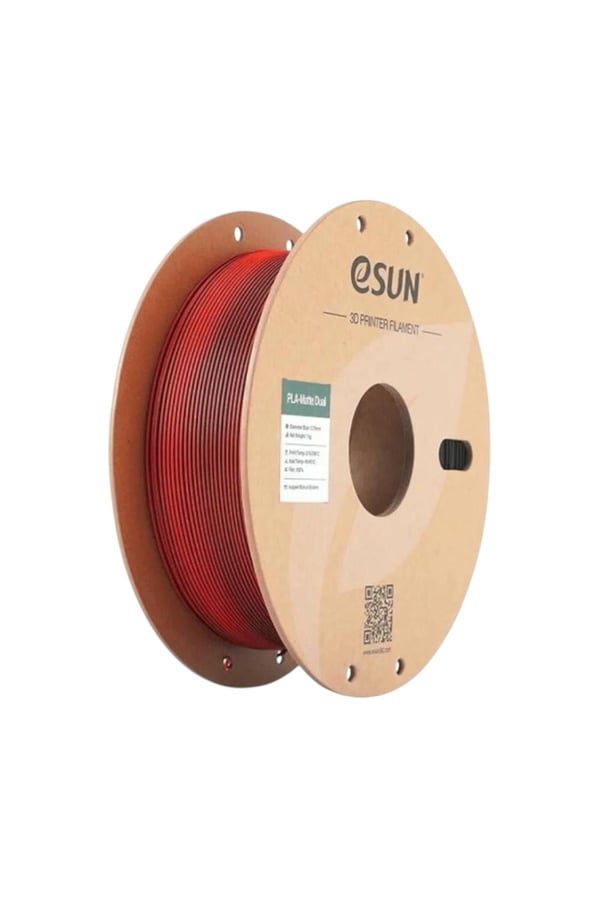 eSUN PLA Matte Siyah-Kırmızı Filament 1.75mm 1kg