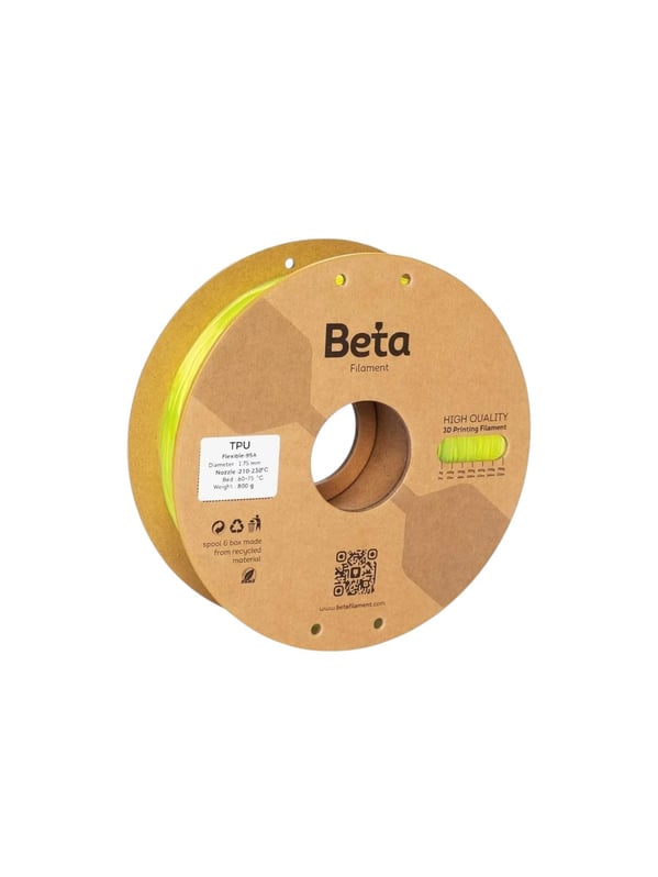Beta TPU 95A Yellow Filament 800 gr