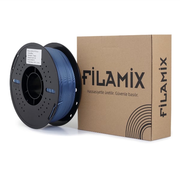 Filamix  PLA METALLIC Mavi Filament 1.75 mm 1 Kg