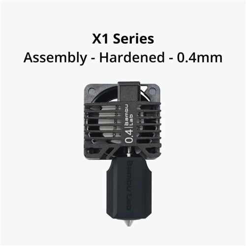 BambuLab X1 Comp. hotend ass with hard. nozzle 0.4