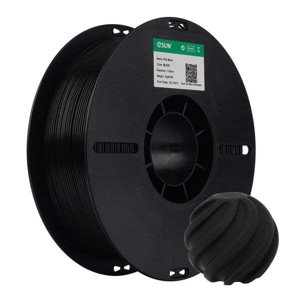 eSun PLA Basic Siyah Filament 1.75mm 1 Kg