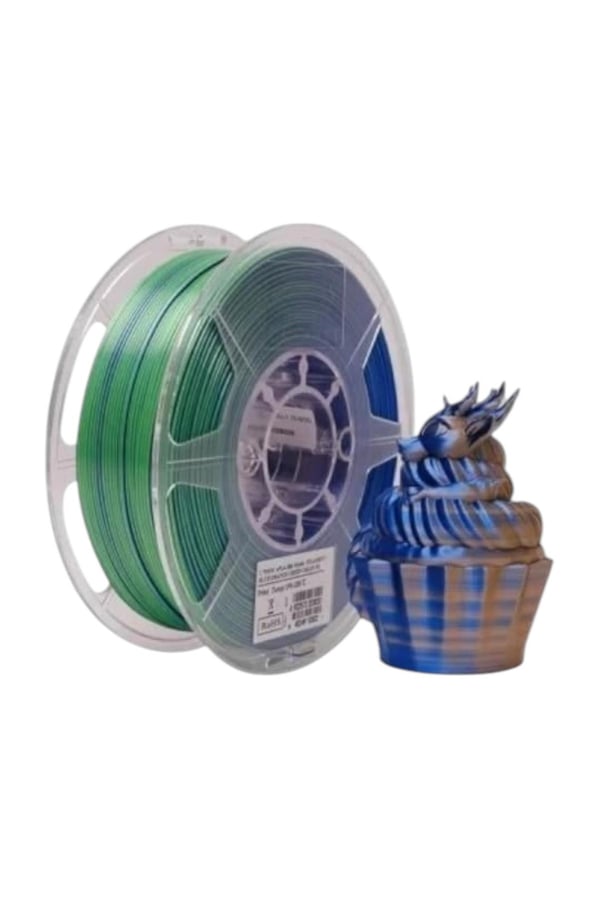 eSUN ePLA-Silk Mystic Mavi-Turuncu-Yeşil Filament 1.75mm 1kg