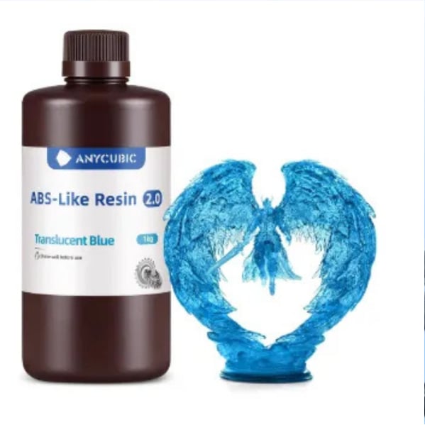 Anycubic ABS Like Resin 2.0 - Transparan Mavi 1 Kg