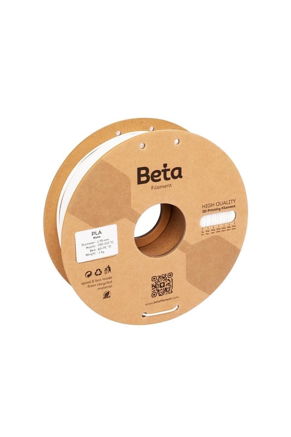 Beta PLA-Matte  Beyaz Filament 1.75mm 1kg