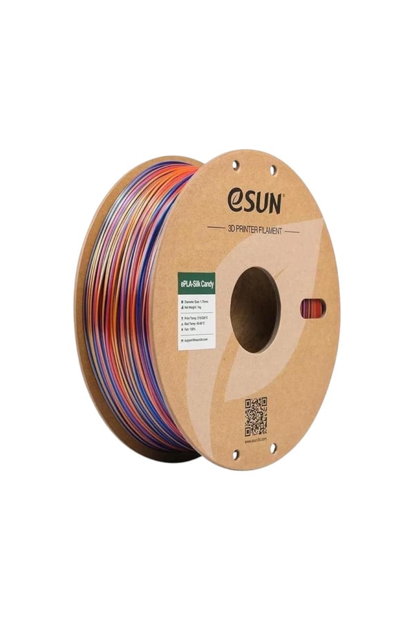 eSUN ePLA-Silk Candy Kırmızı-Altın-Mavi Filament 1.75mm 1kg