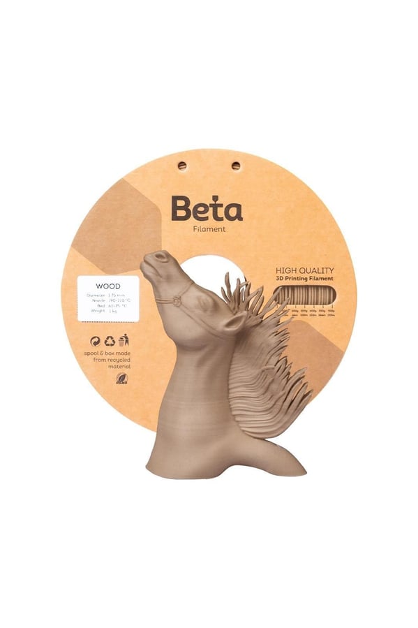 Beta Dark Wood Filament 1.75mm 1kg