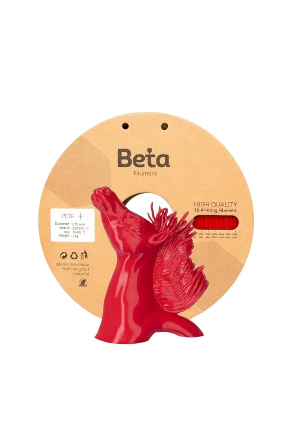 Beta PETG+ Kırmızı Filament 1.75mm 1 kg