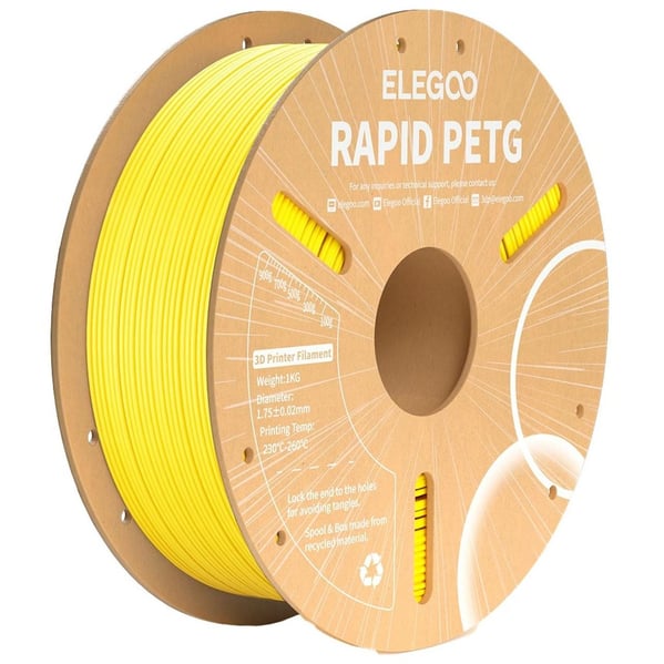 ELEGOO Rapid PETG Yellow Filament 1.75mm 1kg