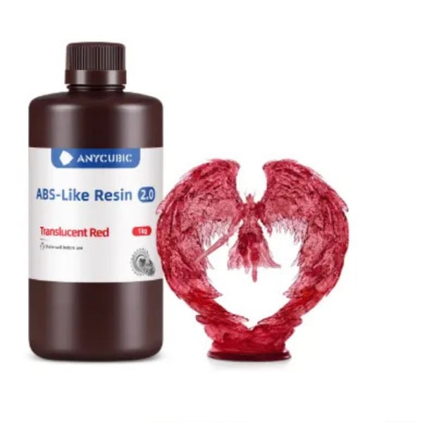 Anycubic ABS Like Resin 2.0 - Transparan Kırmızı 1 Kg