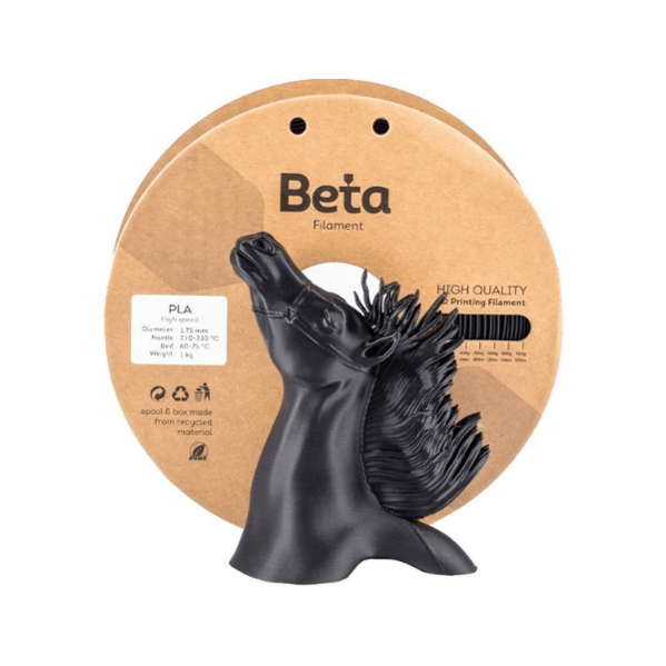 Beta PLA High-Speed Filament Beta Siyah