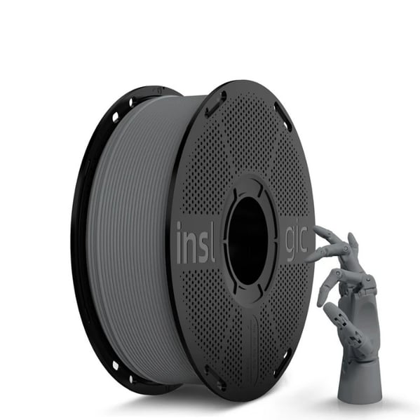 Inslogic PLA Matte Gri Filament 1.75mm 1kg