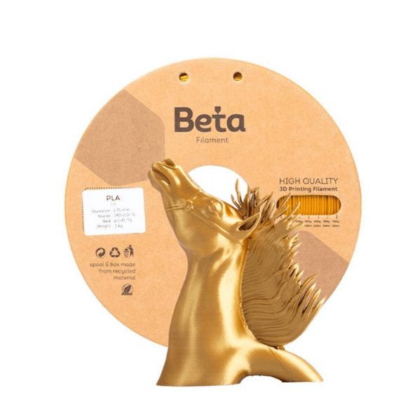Beta PLA-Silk Gold Filament 1.75mm 1 Kg