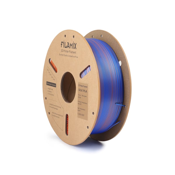 Filamix PLA Silk Mystıc Mavi-Yeşil-Truncu Filament 1.75mm 1 Kg