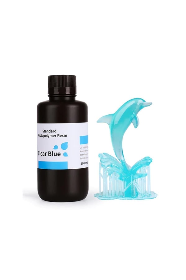ELEGOO Standart Fotopolimer Clear Mavi Reçine 1 Kg