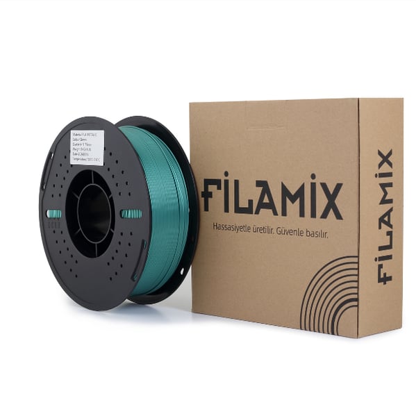 Filamix  PLA METALLIC Yeşil Filament 1.75 mm 1 Kg