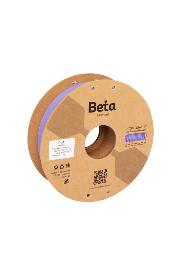 Beta PLA-Matte Purple Filament 1.75mm 1kg